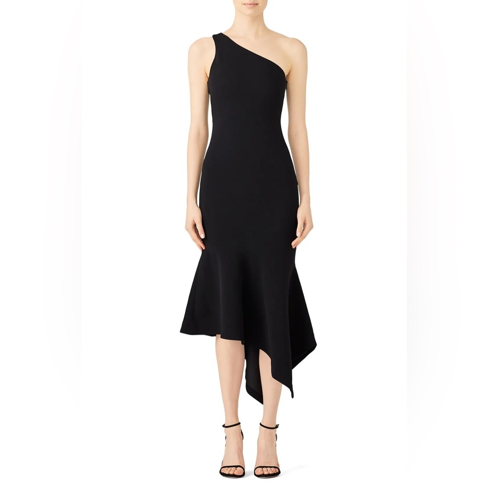 Cinq à Sept Black Asymmetrical Dress
